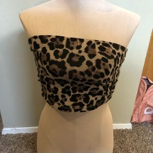Cheetah tube top